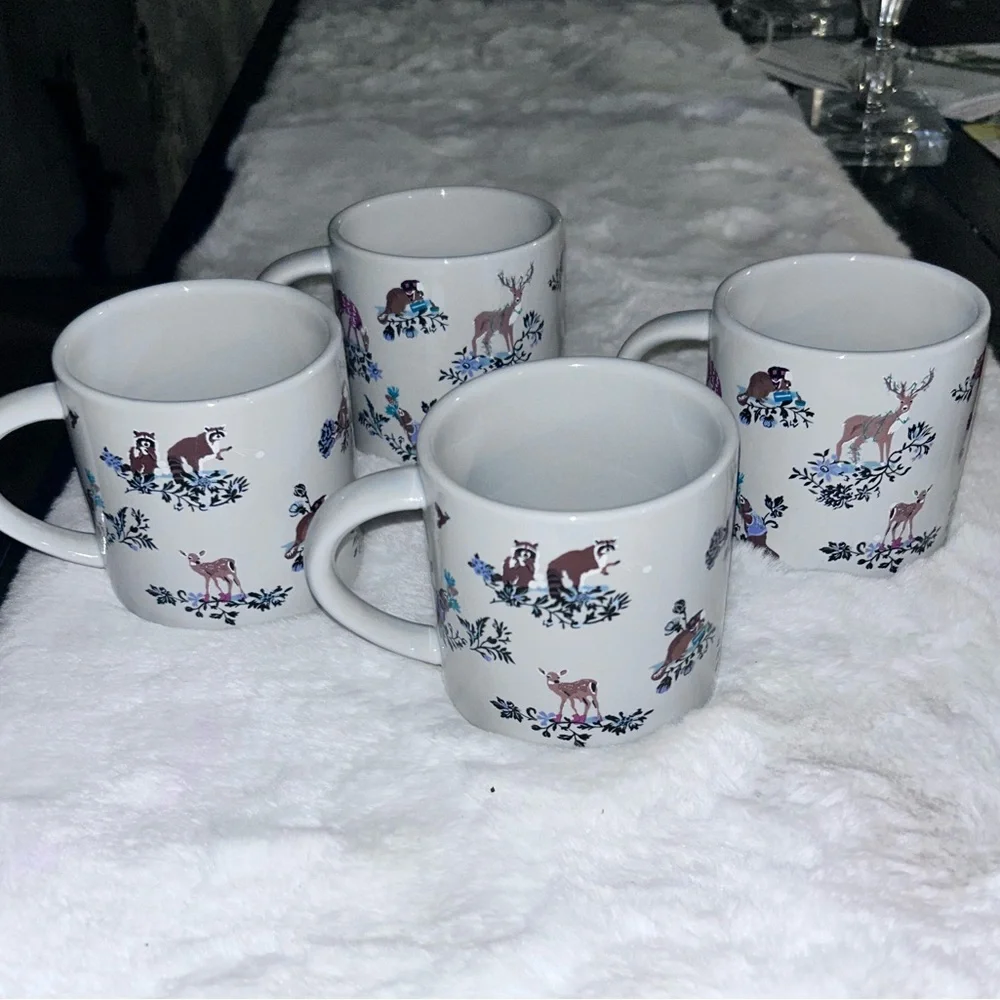 50%off w❤️ 4Vera Bradley merry mischief Winter Wonderland Woodland coffee cups